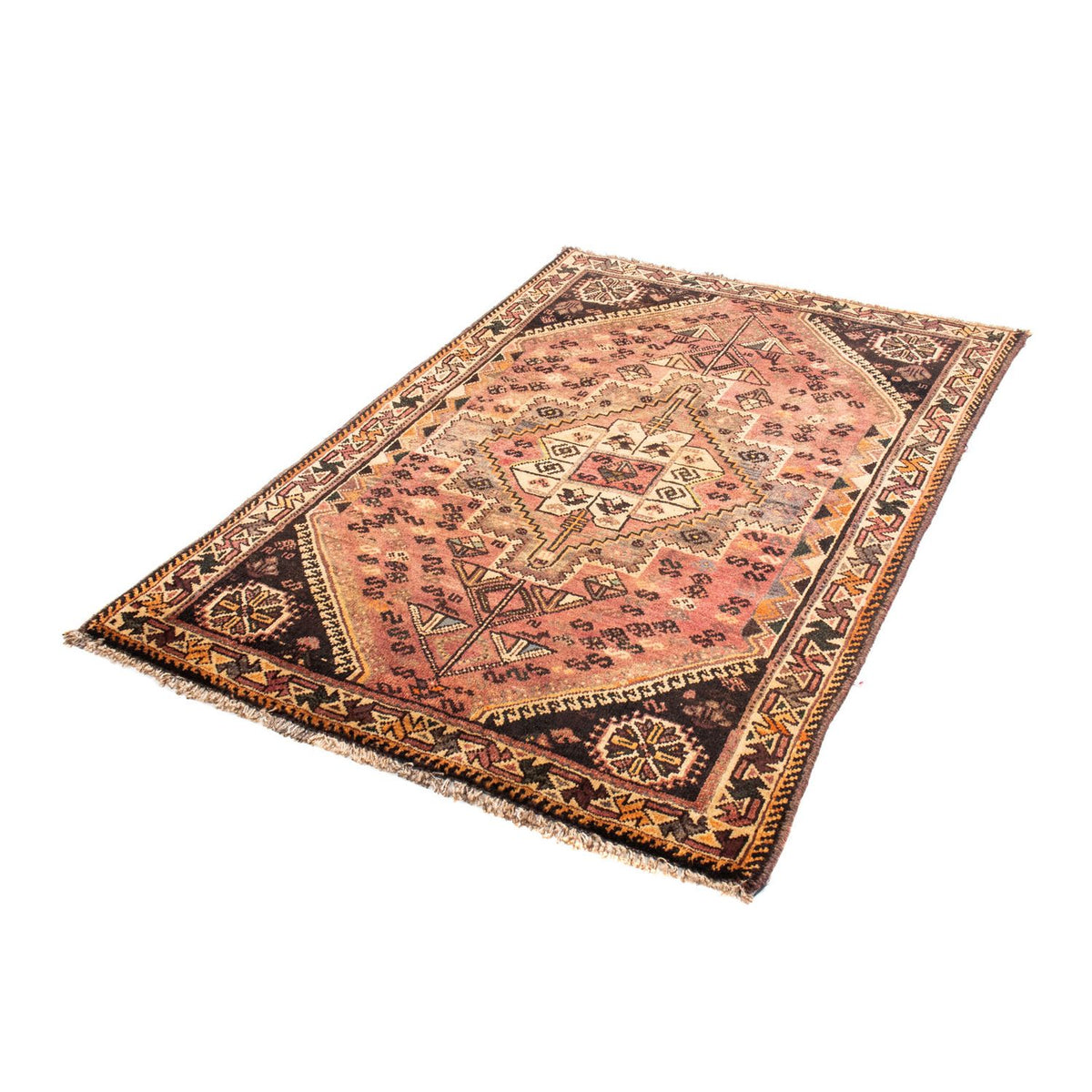 Alfombra persa - Nómada - 161 x 109 cm - rojo claro