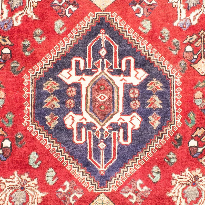 Alfombra persa - Nómada - 160 x 116 cm - rojo oscuro