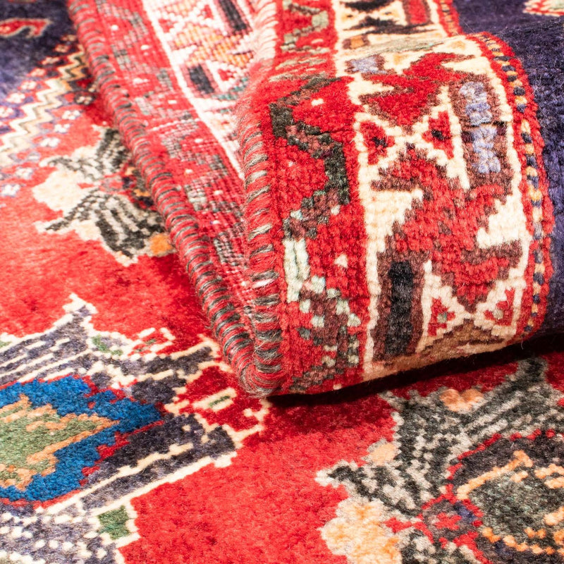 Alfombra persa - Nómada - 160 x 116 cm - rojo oscuro