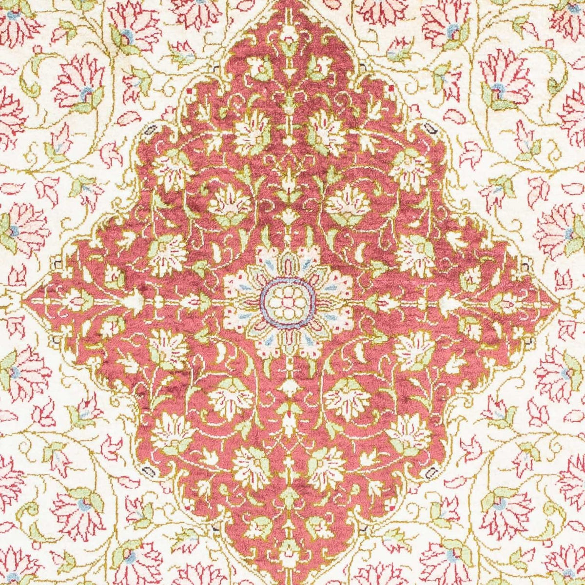 Alfombra persa - Ghom - 125 x 80 cm - beige