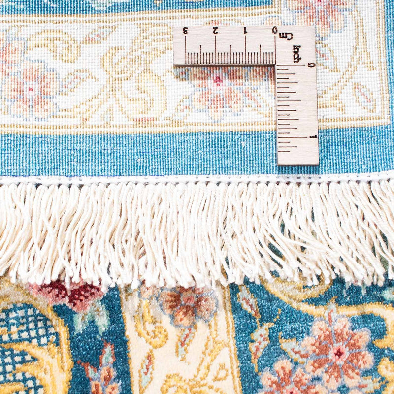 Alfombra persa - Ghom - 123 x 77 cm - beige