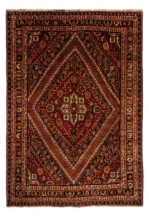 Alfombra persa - Nómada - 290 x 206 cm - rojo oscuro