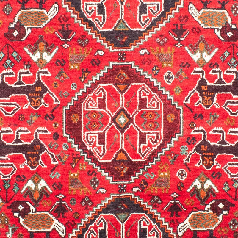 Alfombra persa - Nómada - 154 x 104 cm - rojo oscuro