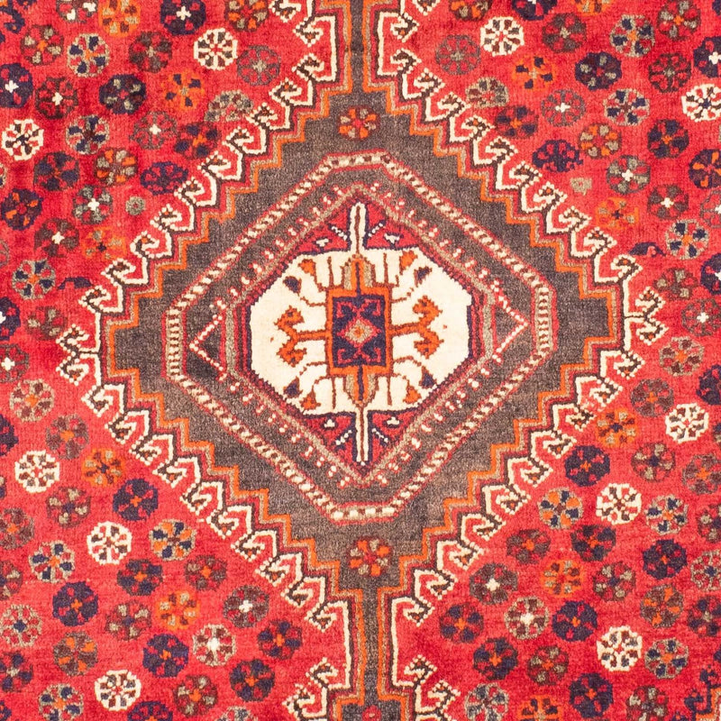 Alfombra persa - Nómada - 159 x 120 cm - rojo oscuro