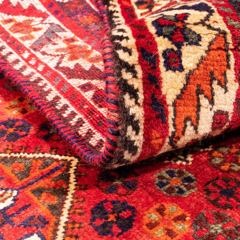 Alfombra persa - Nómada - 159 x 120 cm - rojo oscuro