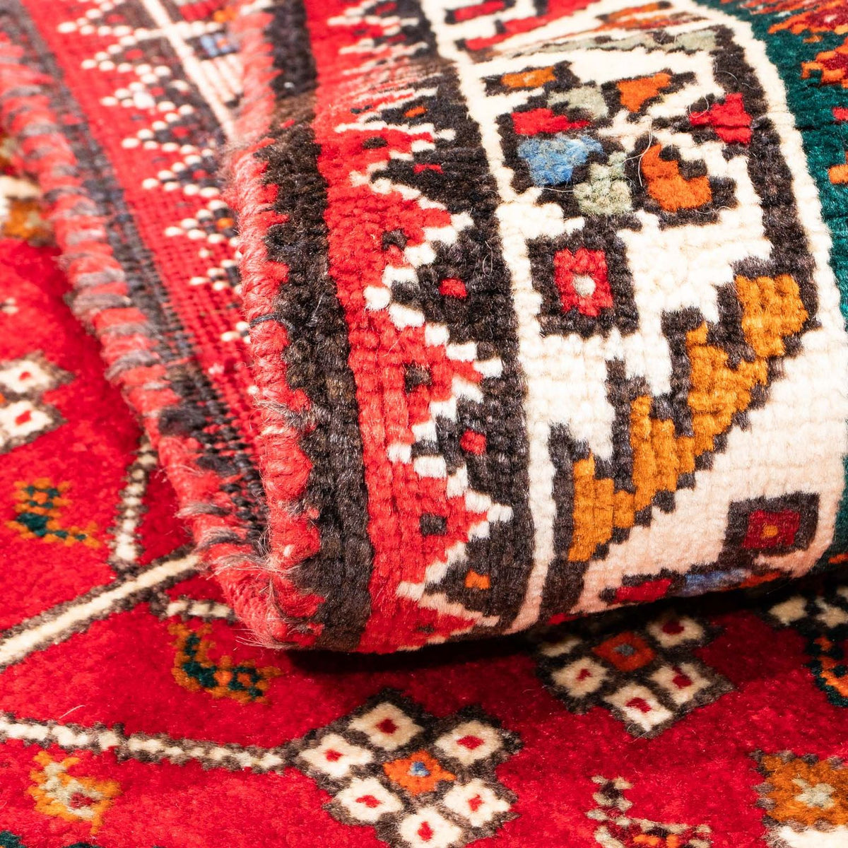 Alfombra persa - Nómada - 155 x 106 cm - rojo