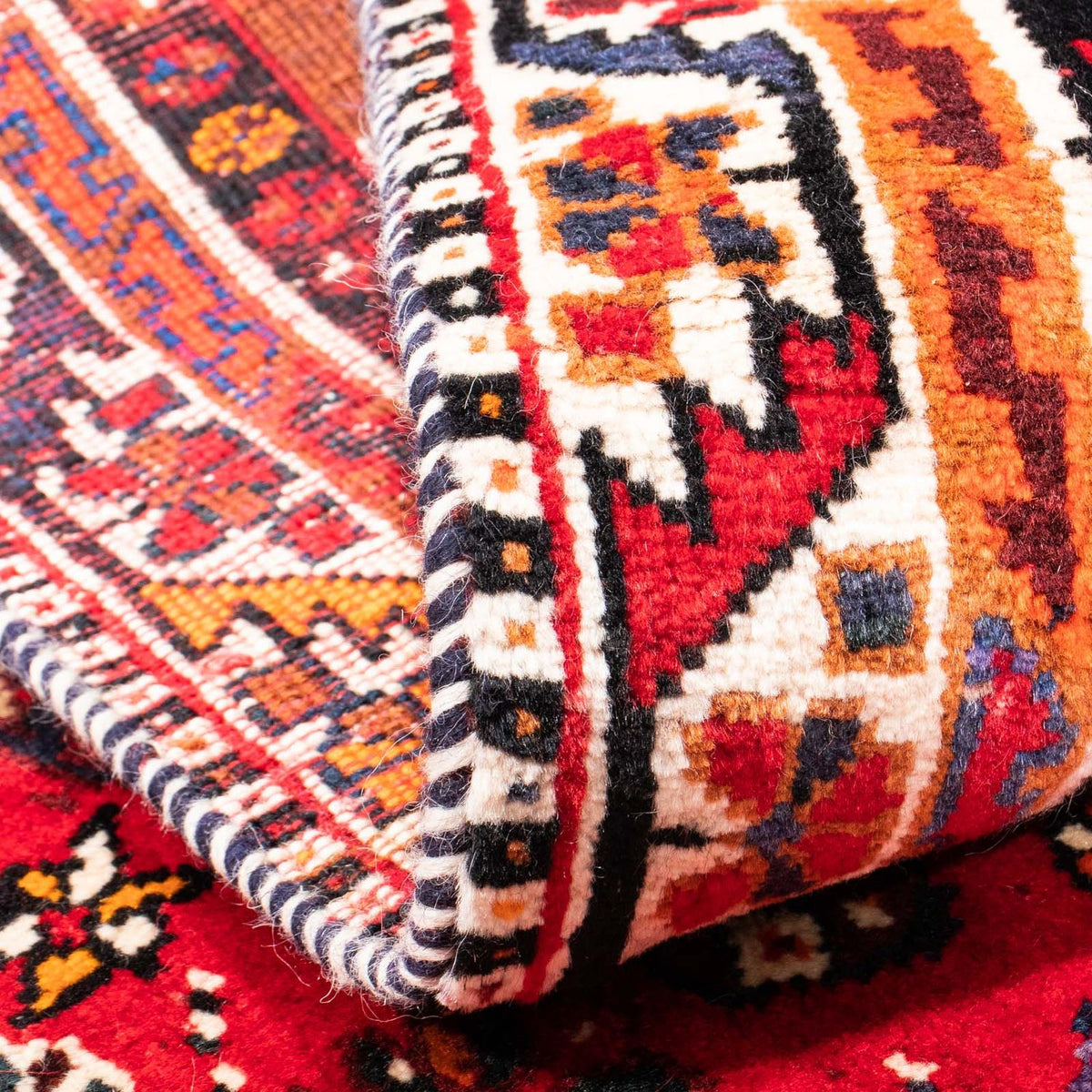 Alfombra persa - Nómada - 168 x 105 cm - rojo oscuro