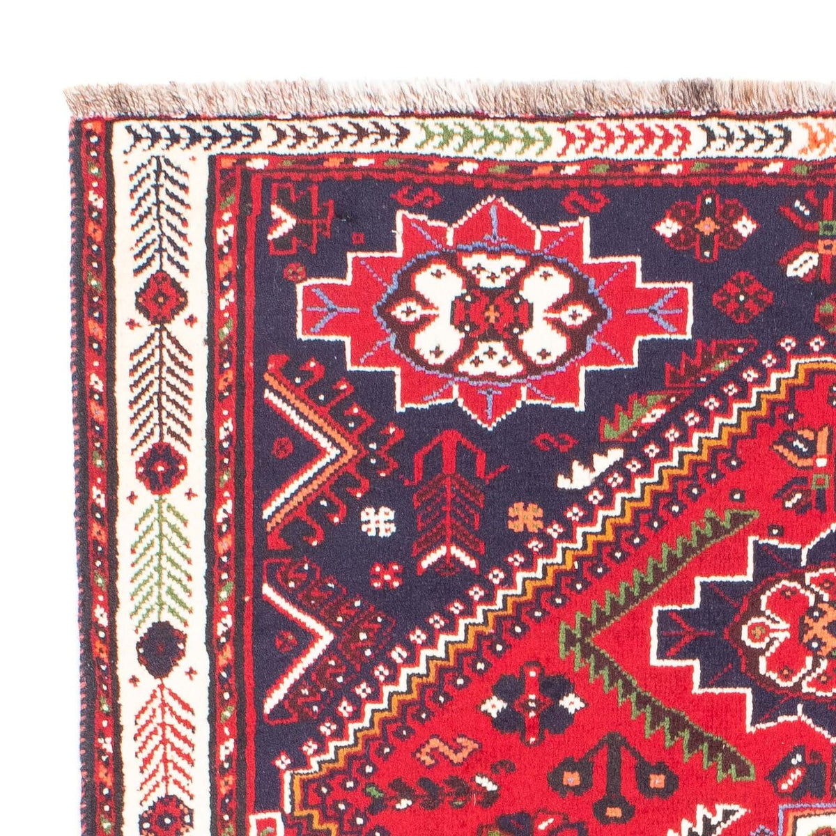 Alfombra persa - Nómada - 158 x 117 cm - rojo oscuro