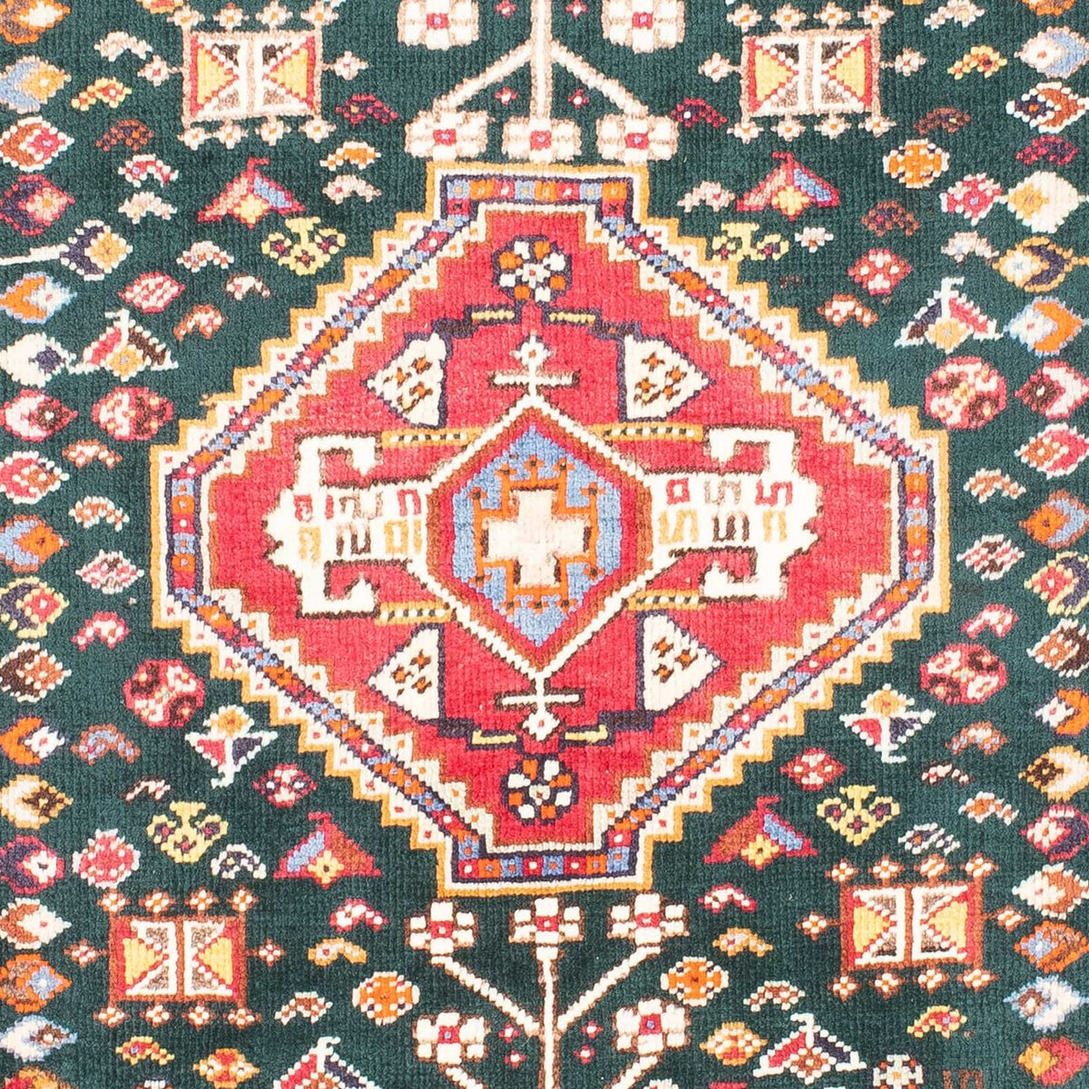 Alfombra persa - Nómada - 150 x 110 cm - azul oscuro