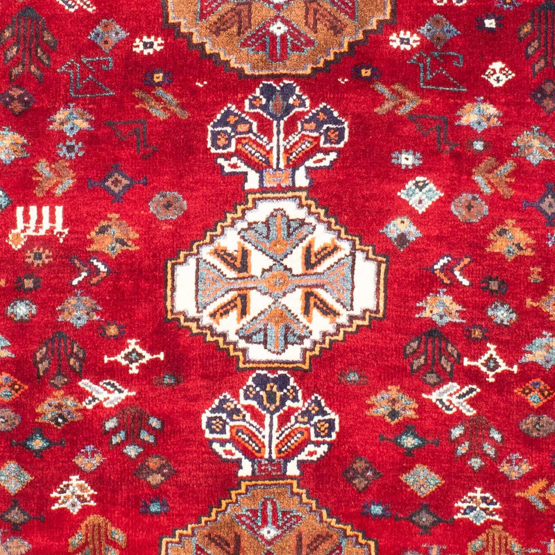 Alfombra persa - Nómada - 157 x 119 cm - rojo oscuro