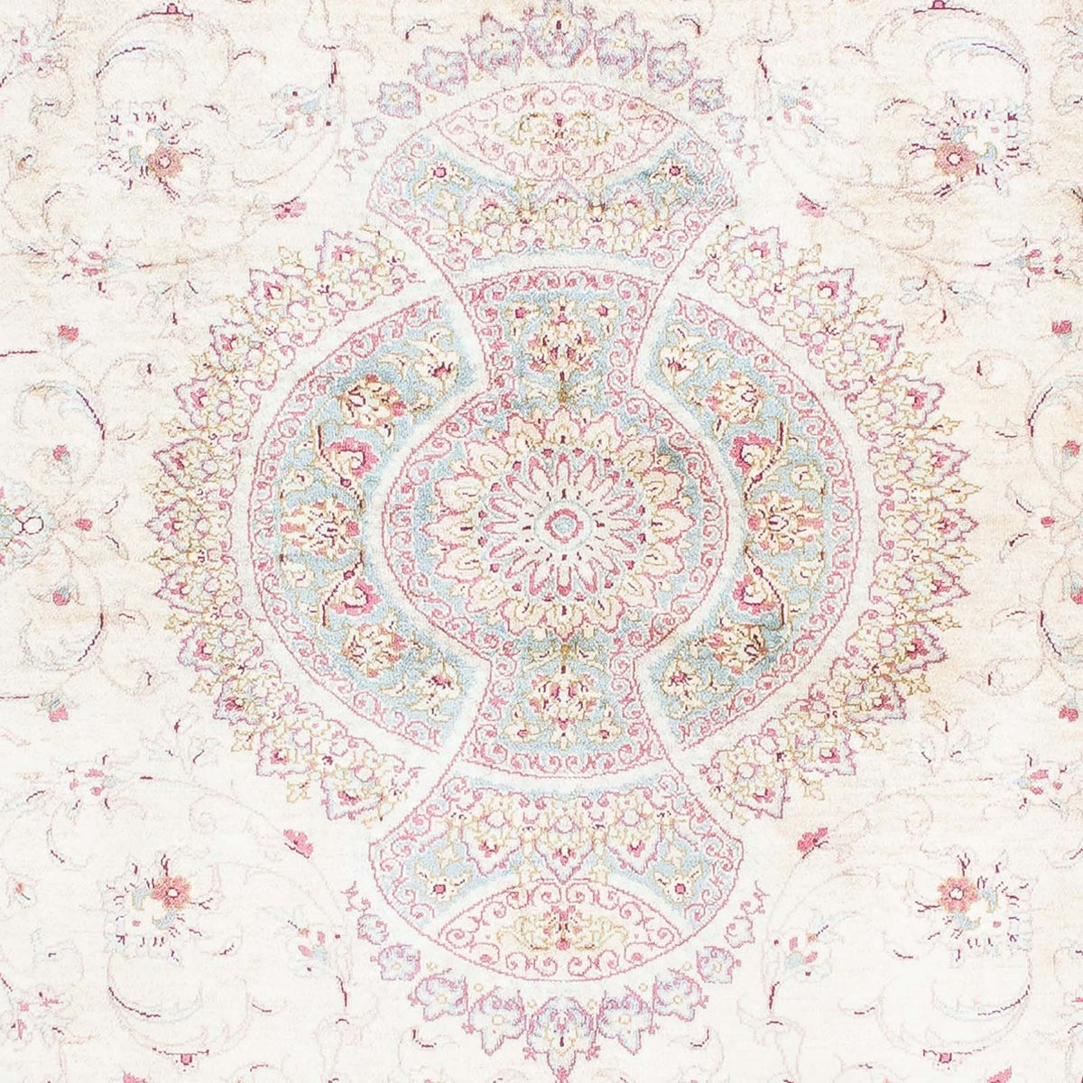 Alfombra persa - Ghom - 143 x 103 cm - beige