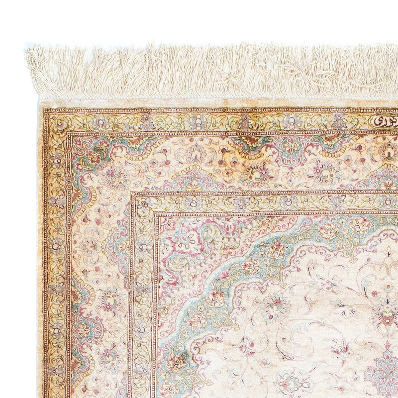 Alfombra persa - Ghom - 143 x 103 cm - beige