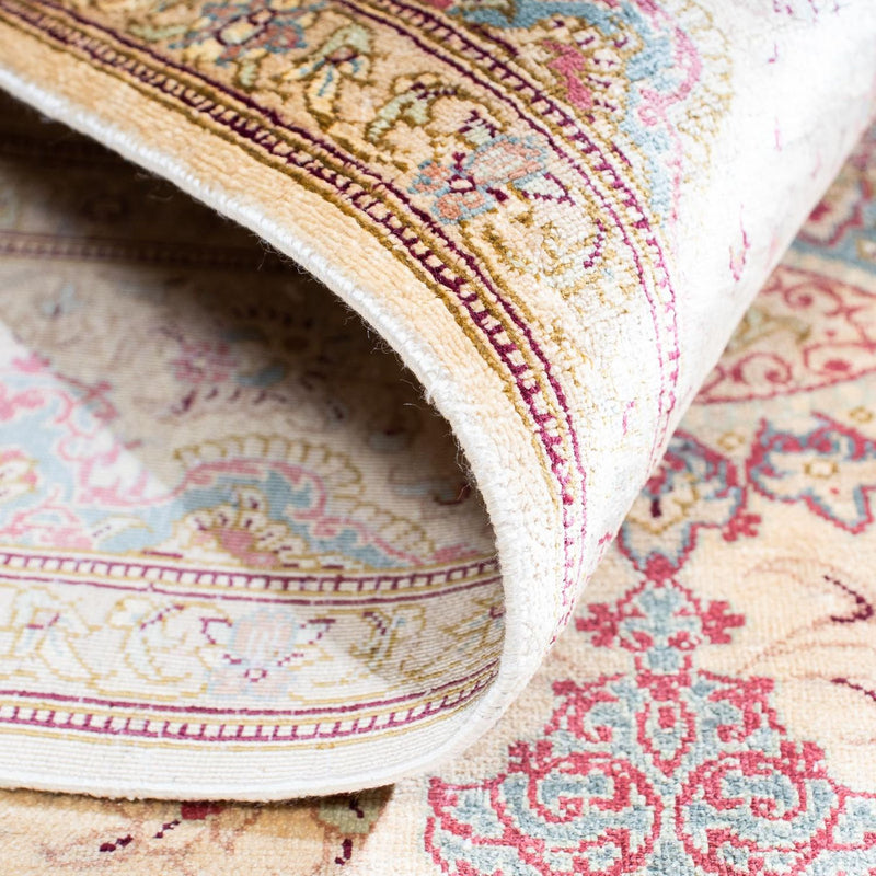 Alfombra persa - Ghom - 143 x 103 cm - beige