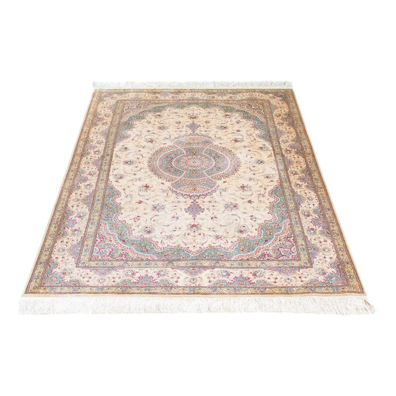 Alfombra persa - Ghom - 143 x 103 cm - beige