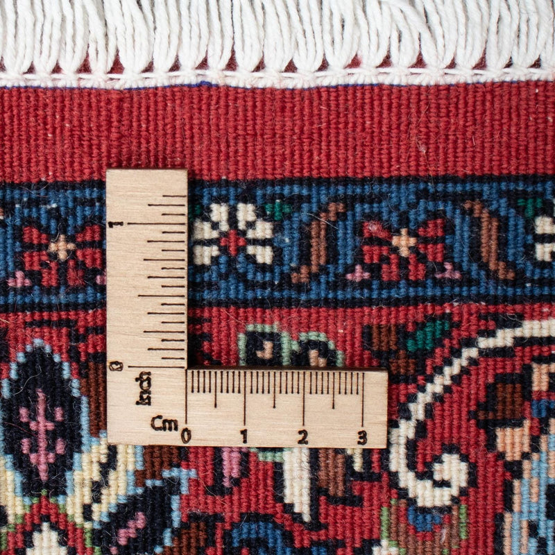 Alfombra de pasillo Alfombra persa - Bidjar - 200 x 97 cm - rojo claro