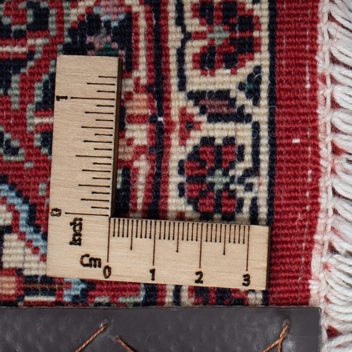 Alfombra persa - Bidjar - 206 x 126 cm - rojo oscuro