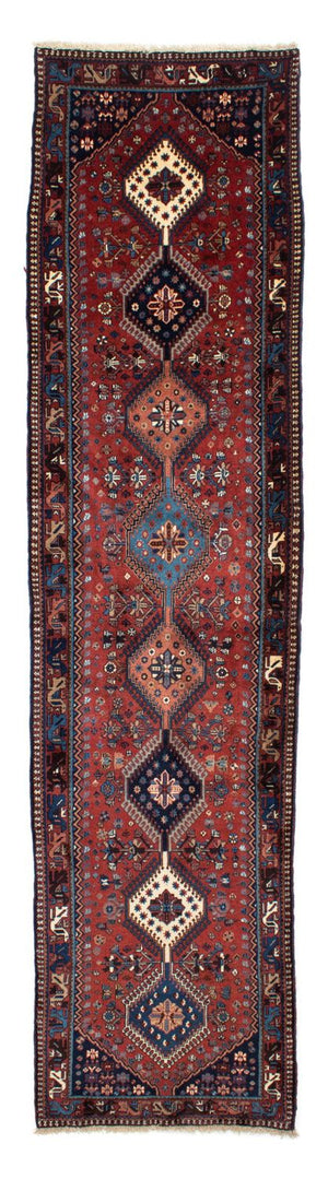 Alfombra de pasillo Alfombra persa - Nómada - 370 x 84 cm - rojo oscuro