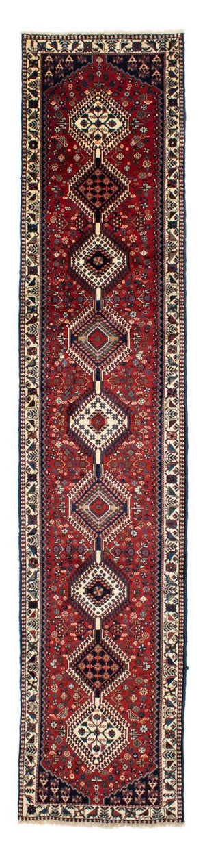 Alfombra de pasillo Alfombra persa - Nómada - 380 x 78 cm - rojo oscuro