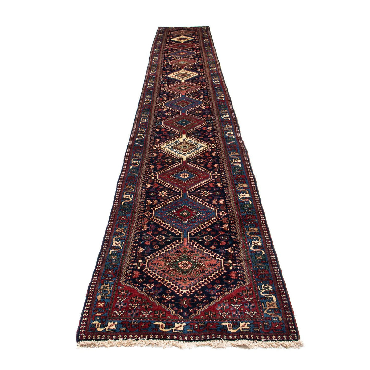 Alfombra de pasillo Alfombra persa - Nómada - 600 x 84 cm - azul oscuro