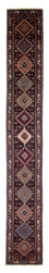 Alfombra de pasillo Alfombra persa - Nómada - 580 x 83 cm - azul oscuro