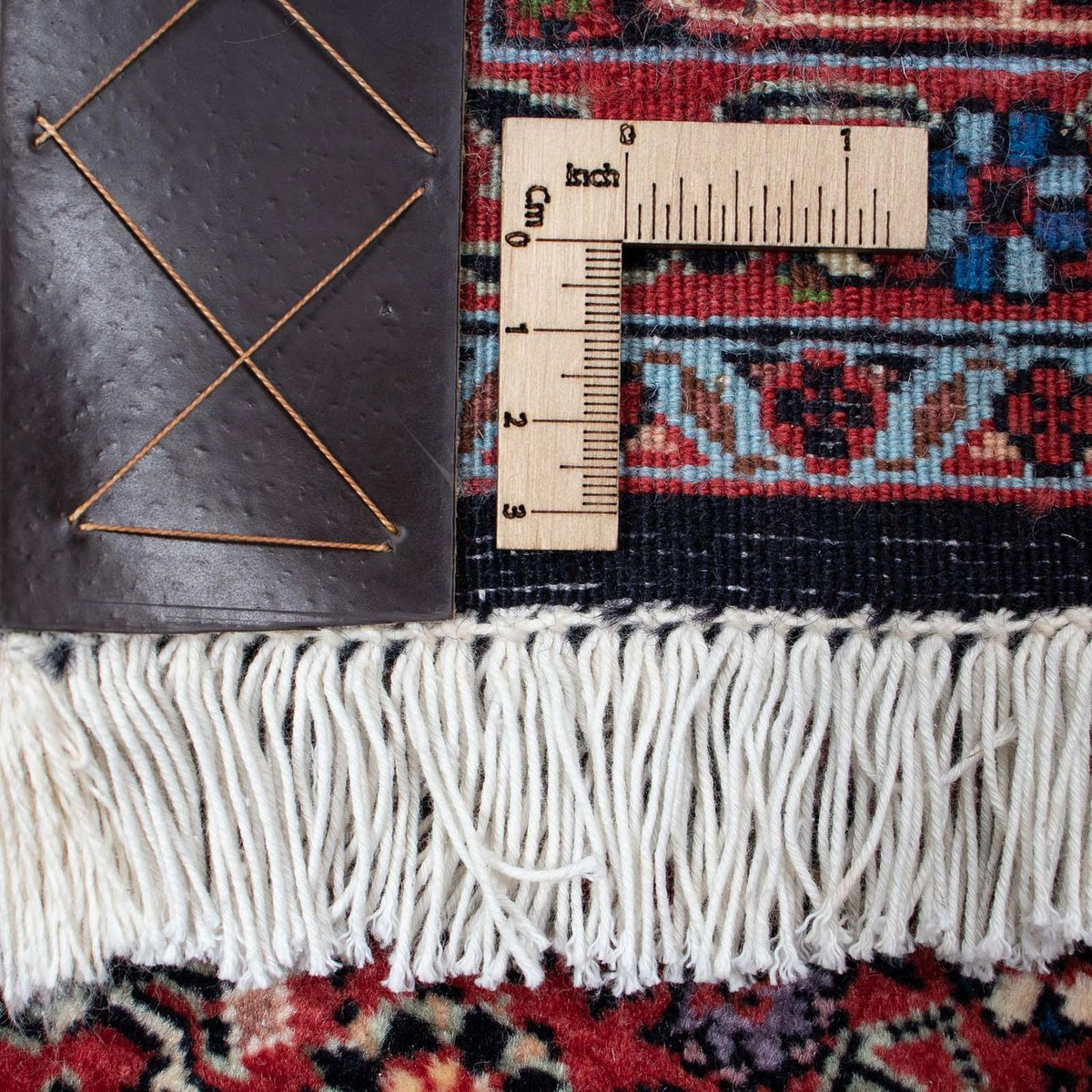 Alfombra persa - Bidjar - 200 x 130 cm - rojo claro