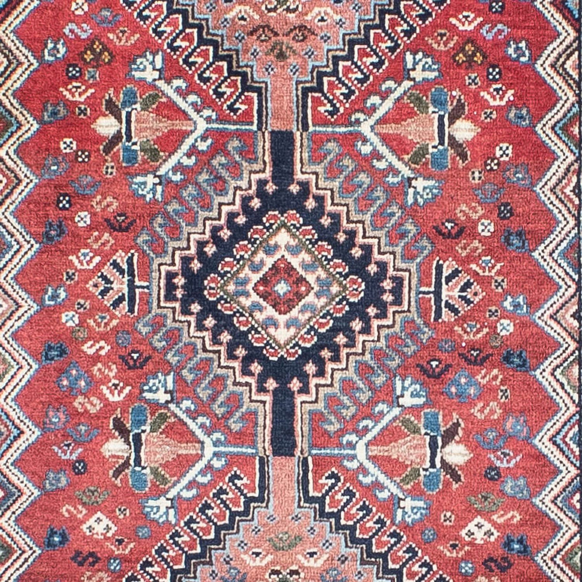 Alfombra de pasillo Alfombra persa - Nómada - 292 x 80 cm - rojo claro