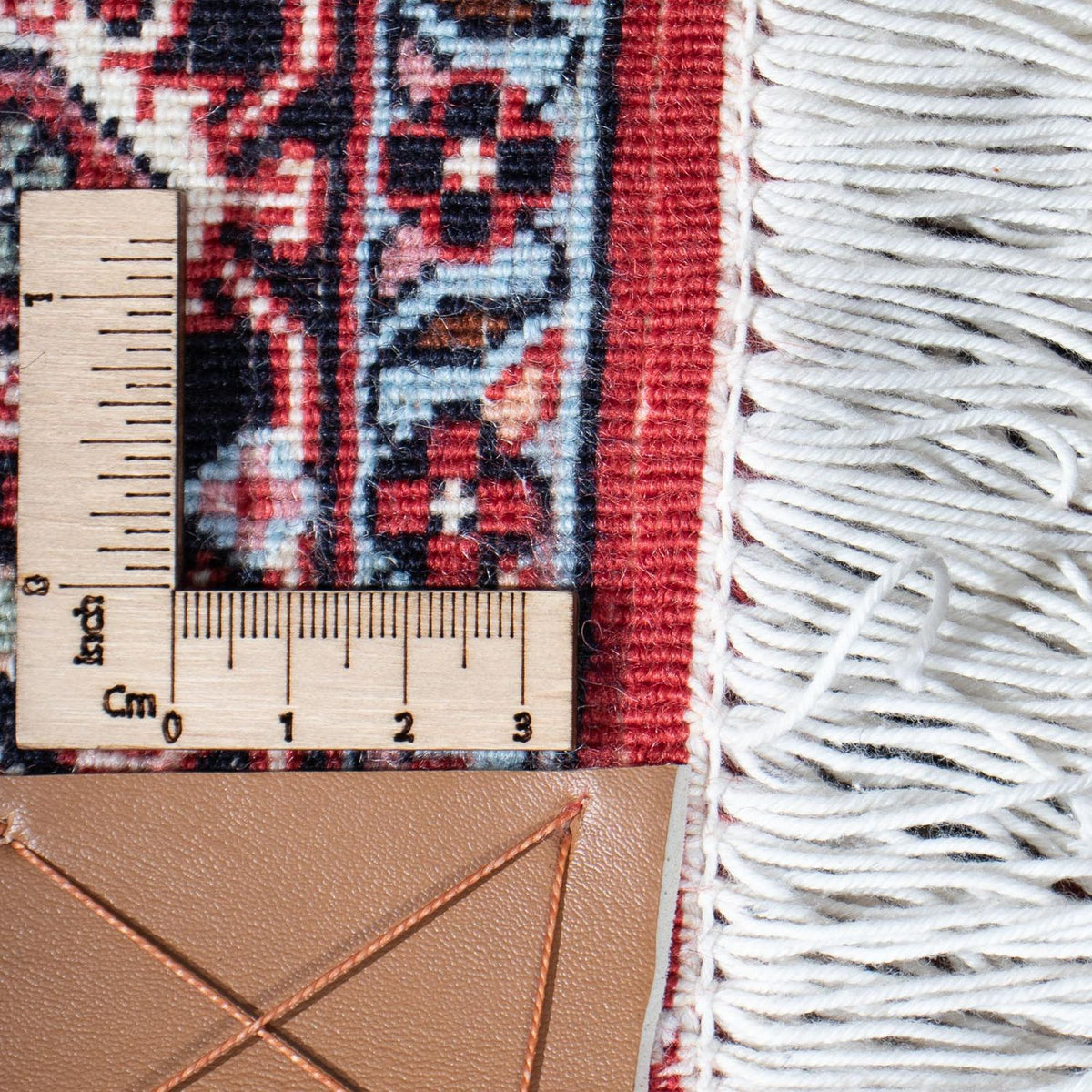 Alfombra de pasillo Alfombra persa - Bidjar - 206 x 75 cm - rojo claro