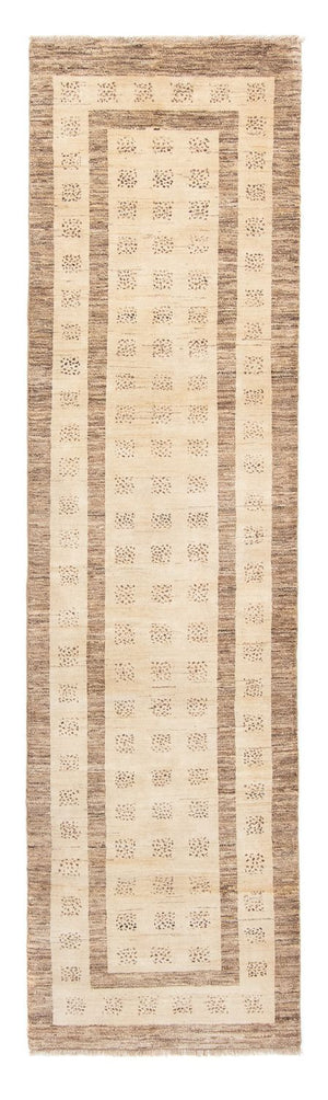 Alfombra de pasillo Alfombra Gabbeh - Loribaft Persa - 295 x 79 cm - beige