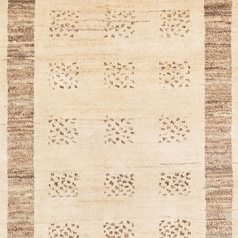 Alfombra de pasillo Alfombra Gabbeh - Loribaft Persa - 295 x 79 cm - beige