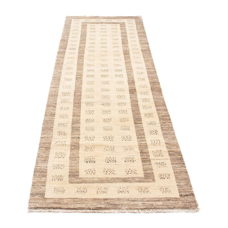 Alfombra de pasillo Alfombra Gabbeh - Loribaft Persa - 295 x 79 cm - beige
