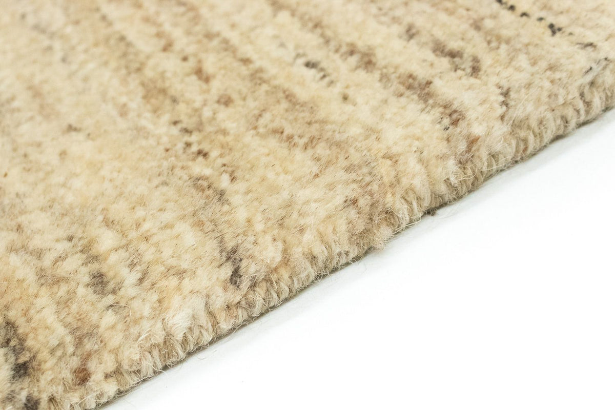 Alfombra de pasillo Alfombra Gabbeh - Indus - 187 x 62 cm - beige