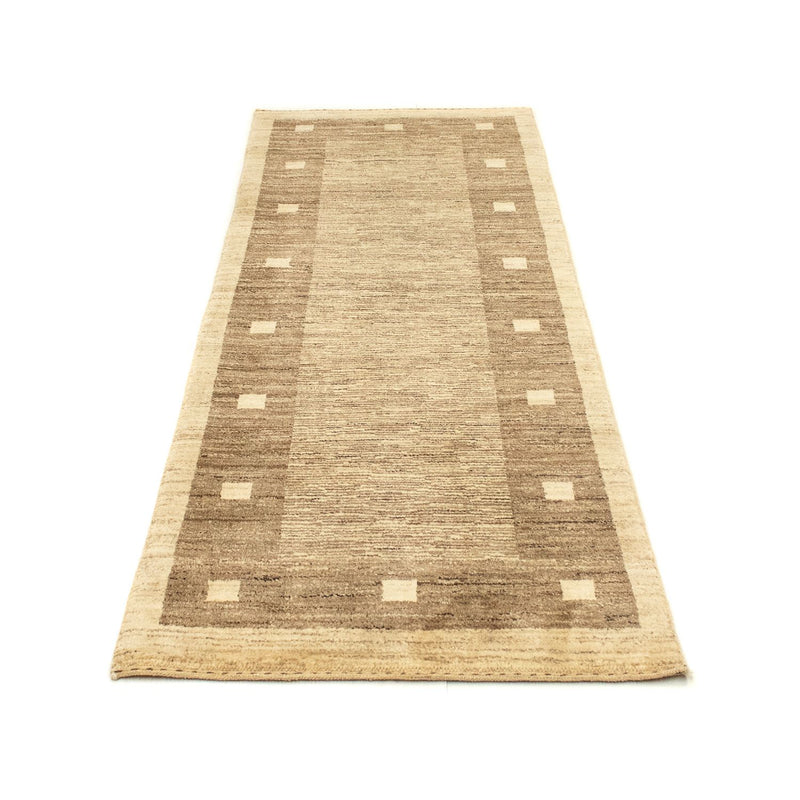 Alfombra de pasillo Alfombra Gabbeh - Indus - 211 x 75 cm - beige