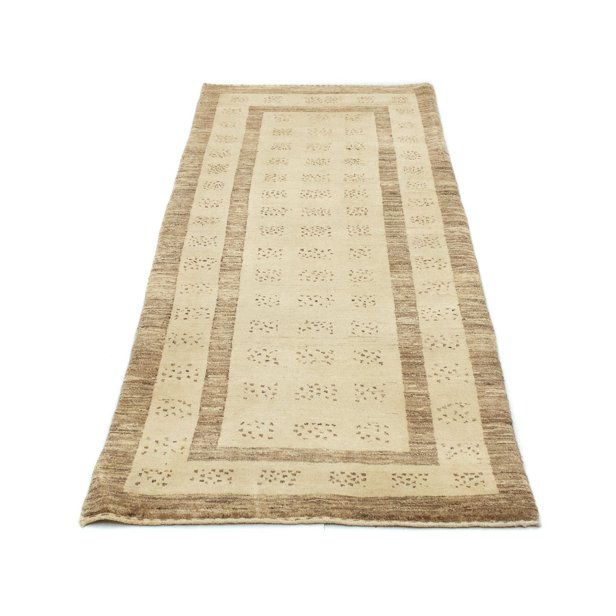 Alfombra de pasillo Alfombra Gabbeh - Indus - 212 x 78 cm - beige