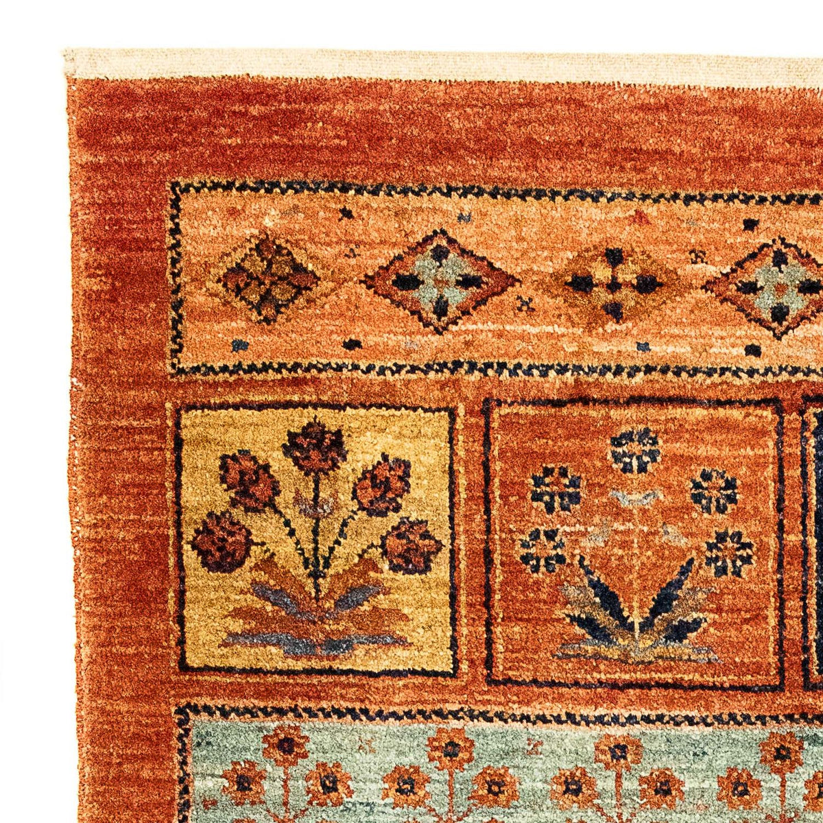 Alfombra Pakistani - 93 x 85 cm - óxido