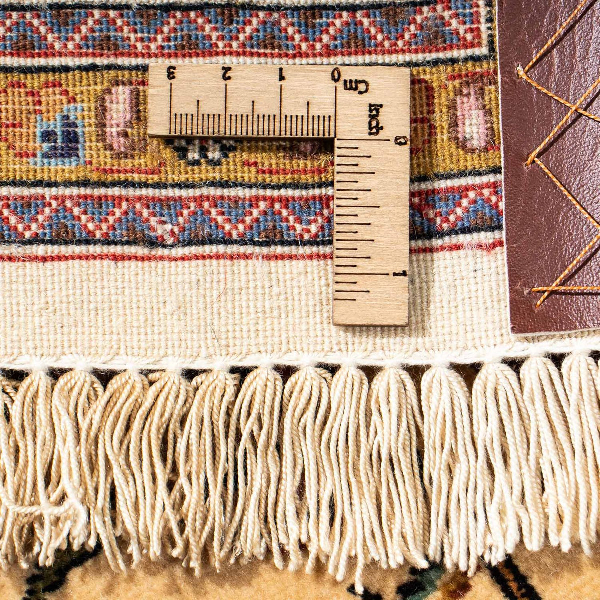 Alfombra persa - Ghom - 195 x 122 cm - marrón claro