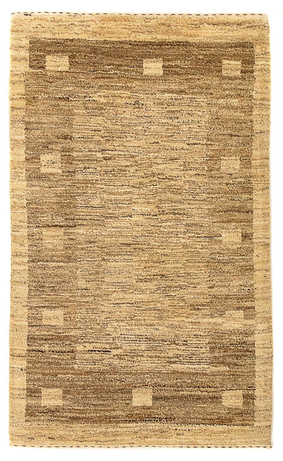 Alfombra Gabbeh - Indus - 127 x 72 cm - marrón claro