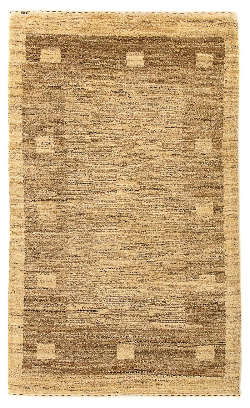Alfombra Gabbeh - Indus - 127 x 72 cm - marrón claro
