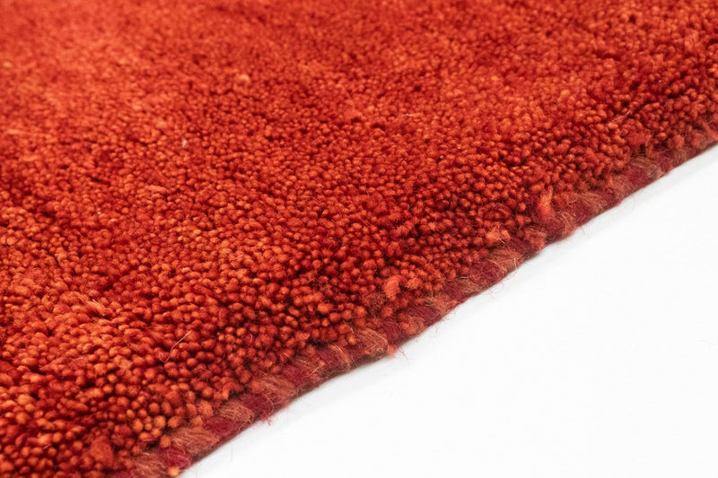 Alfombra de pasillo Alfombra Gabbeh - Persa - 206 x 85 cm - rojo