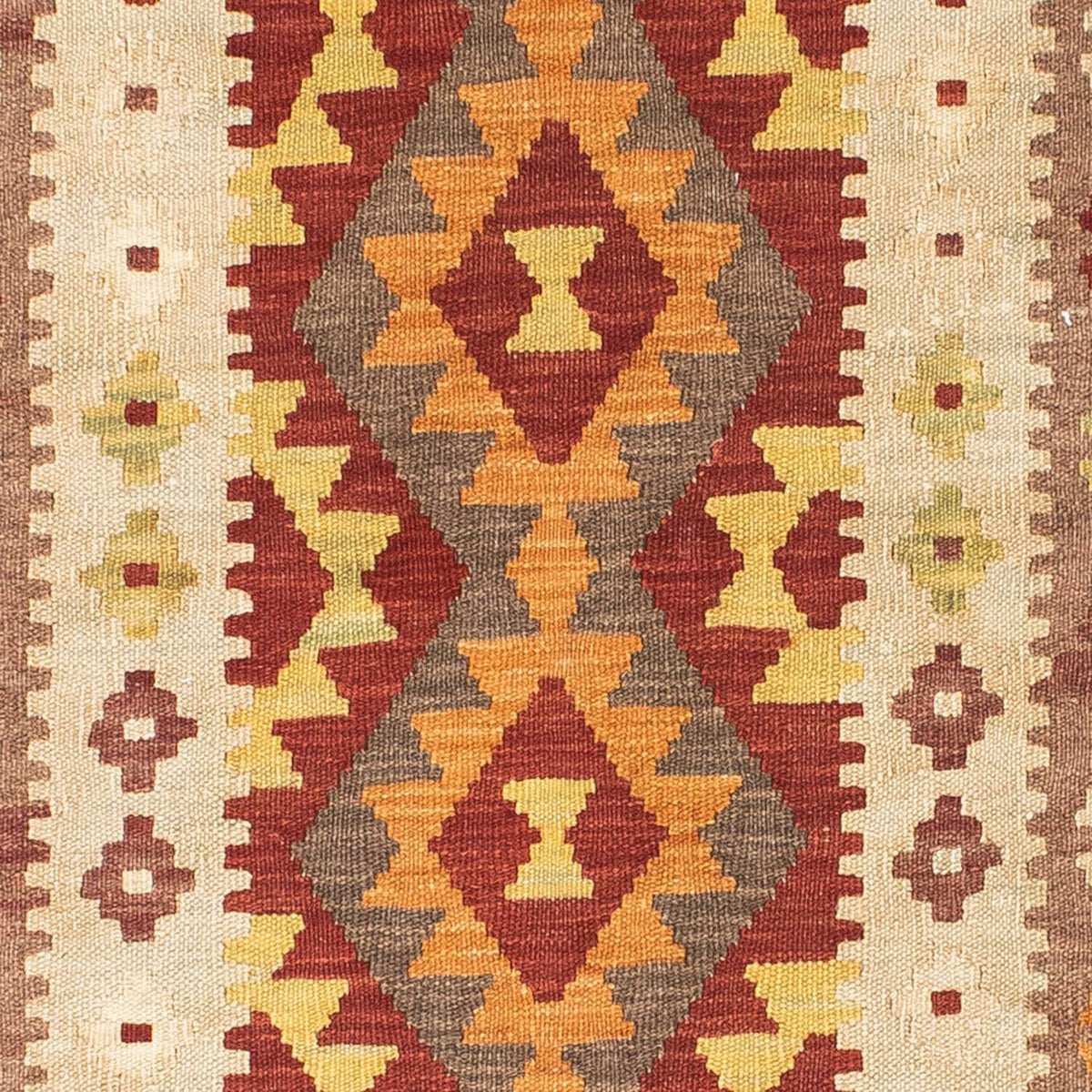 Alfombra de pasillo Alfombra Kelim - Oriental - 198 x 78 cm - beige