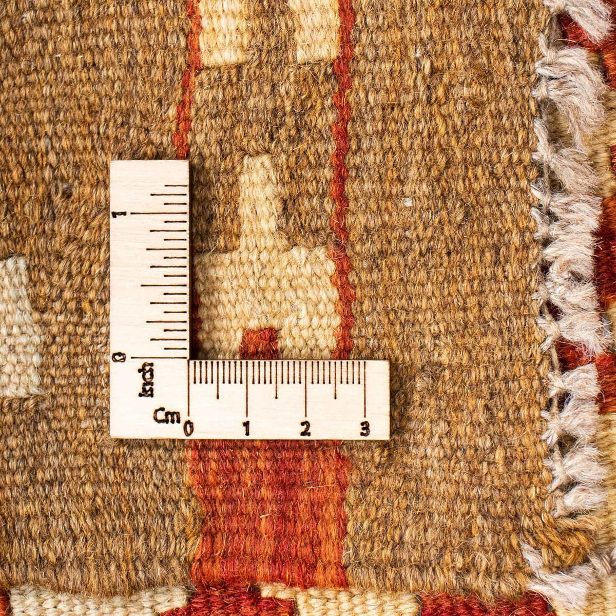Alfombra de pasillo Alfombra Kelim - Oriental - 197 x 79 cm - beige