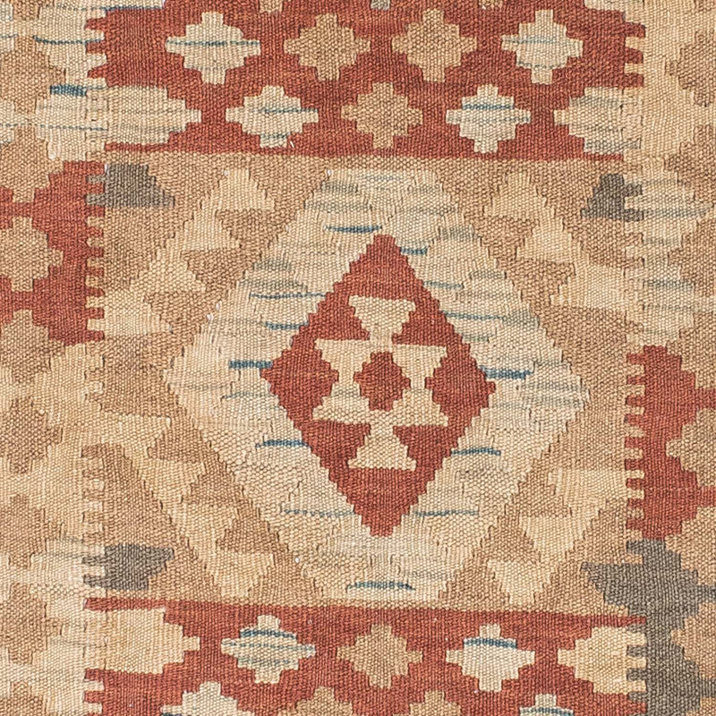Alfombra de pasillo Alfombra Kelim - Oriental - 212 x 79 cm - marrón claro