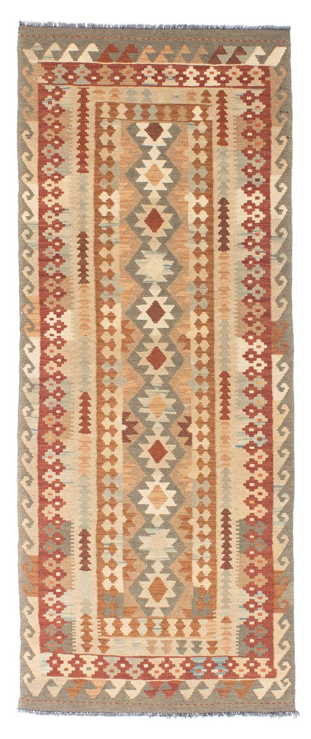 Alfombra de pasillo Alfombra Kelim - Oriental - 200 x 78 cm - beige