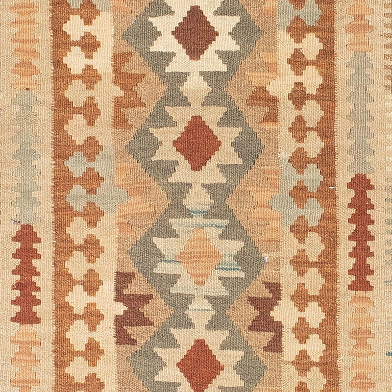 Alfombra de pasillo Alfombra Kelim - Oriental - 200 x 78 cm - beige