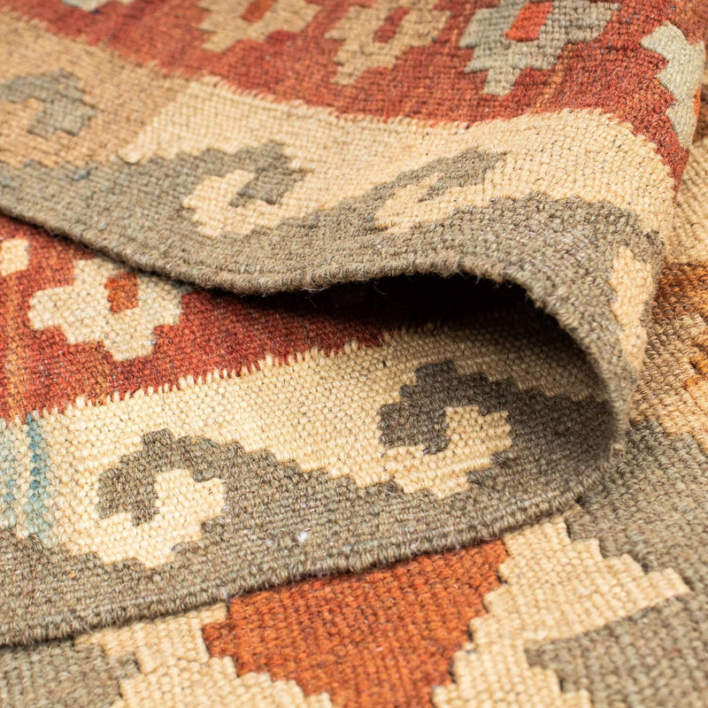 Alfombra de pasillo Alfombra Kelim - Oriental - 200 x 78 cm - beige