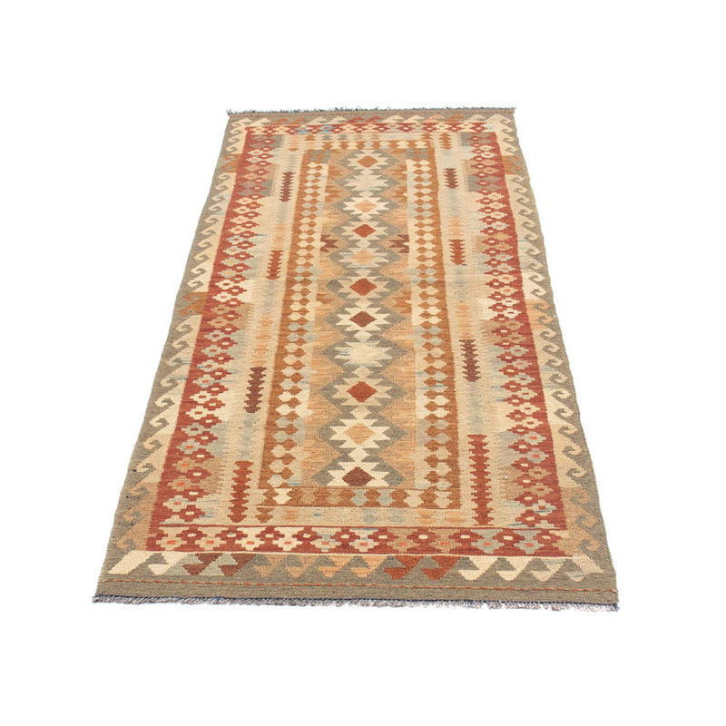 Alfombra de pasillo Alfombra Kelim - Oriental - 200 x 78 cm - beige