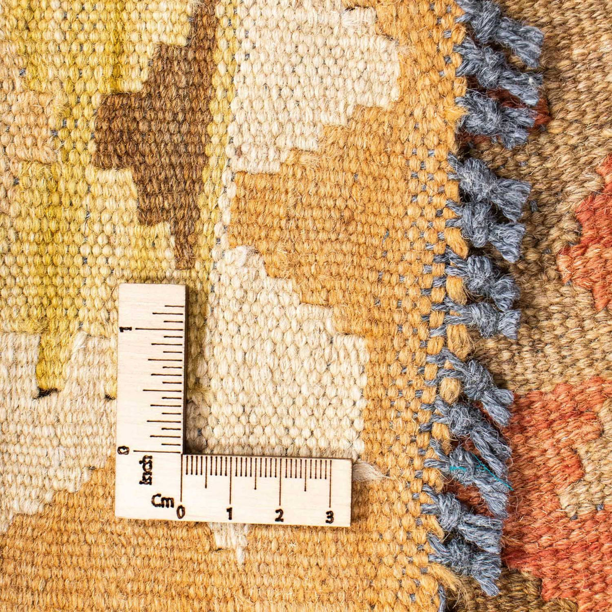 Alfombra de pasillo Alfombra Kelim - Oriental - 191 x 77 cm - marrón claro