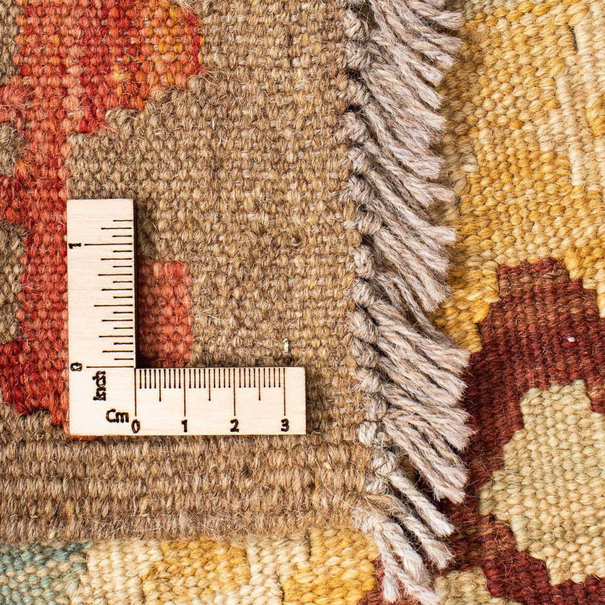 Alfombra de pasillo Alfombra Kelim - Oriental - 201 x 78 cm - beige