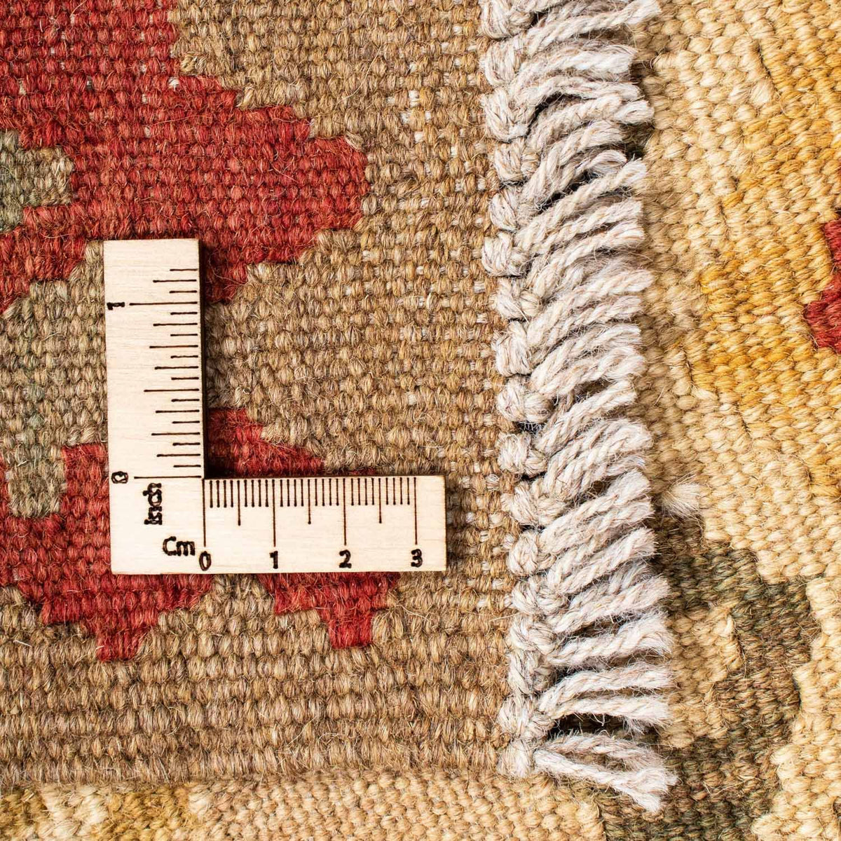 Alfombra de pasillo Alfombra Kelim - Oriental - 199 x 79 cm - beige
