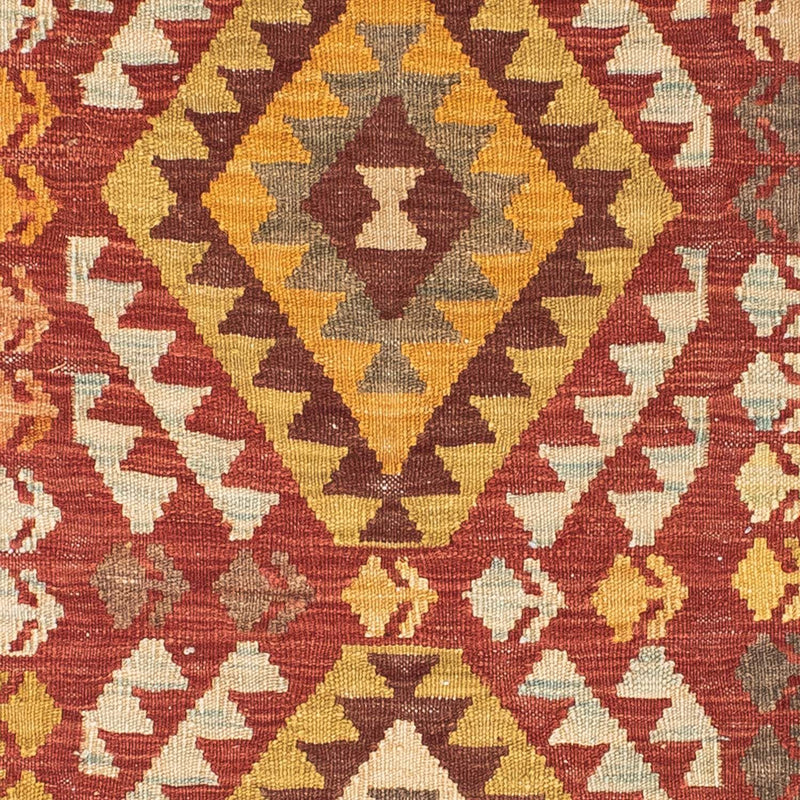 Alfombra de pasillo Alfombra Kelim - Oriental - 189 x 78 cm - rojo oscuro