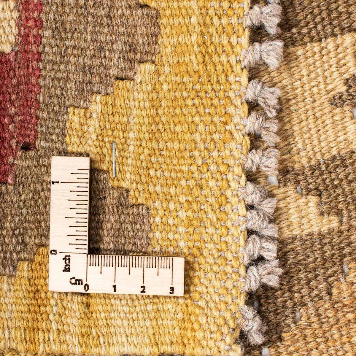 Alfombra de pasillo Alfombra Kelim - Oriental - 192 x 77 cm - marrón claro